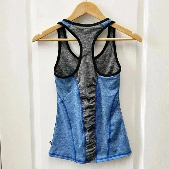 La Vie en Rose Workout Tank Top Shorts 2PC Gym Set Activewear Blue Black XS/S - Picture 5 of 15